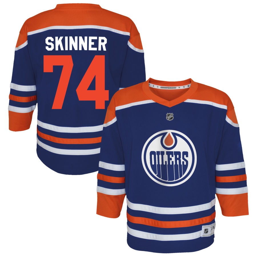 Stuart Skinner  Edmonton Oilers Outerstuff Toddler Home Replica Jersey - Royal