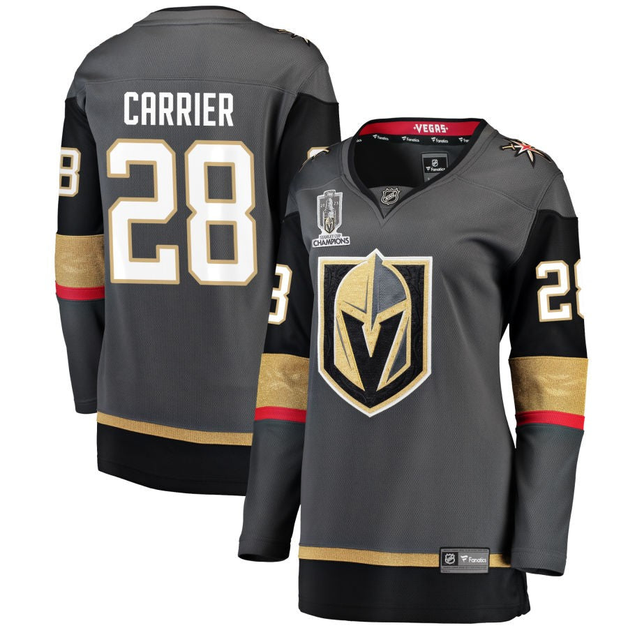 William Carrier  Vegas Golden Knights Fanatics Branded Women's 2023 Stanley Cup Champions Alternate Breakaway Jersey - Black