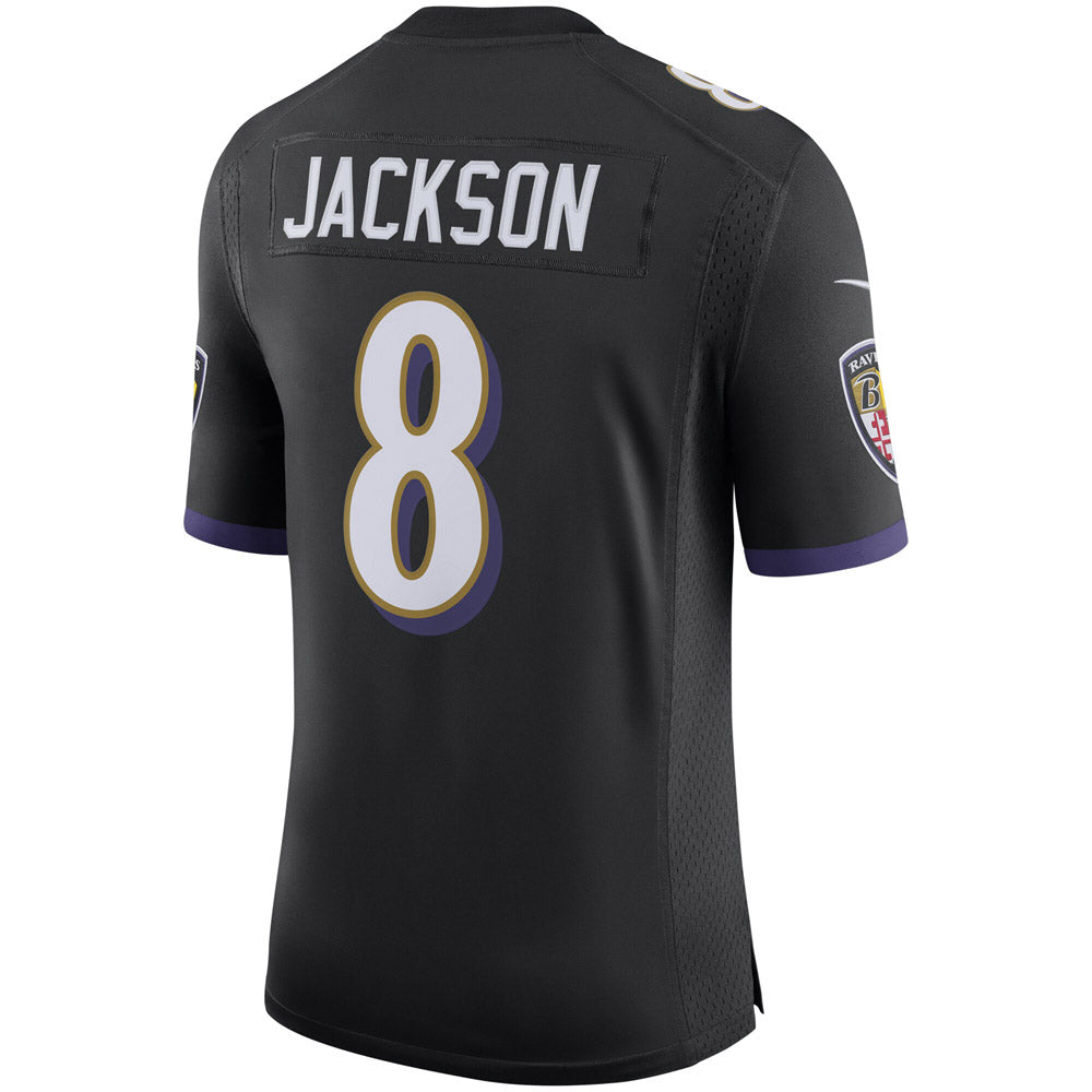 Men's Baltimore Ravens Lamar Jackson Speed Machine Limited Jersey Black