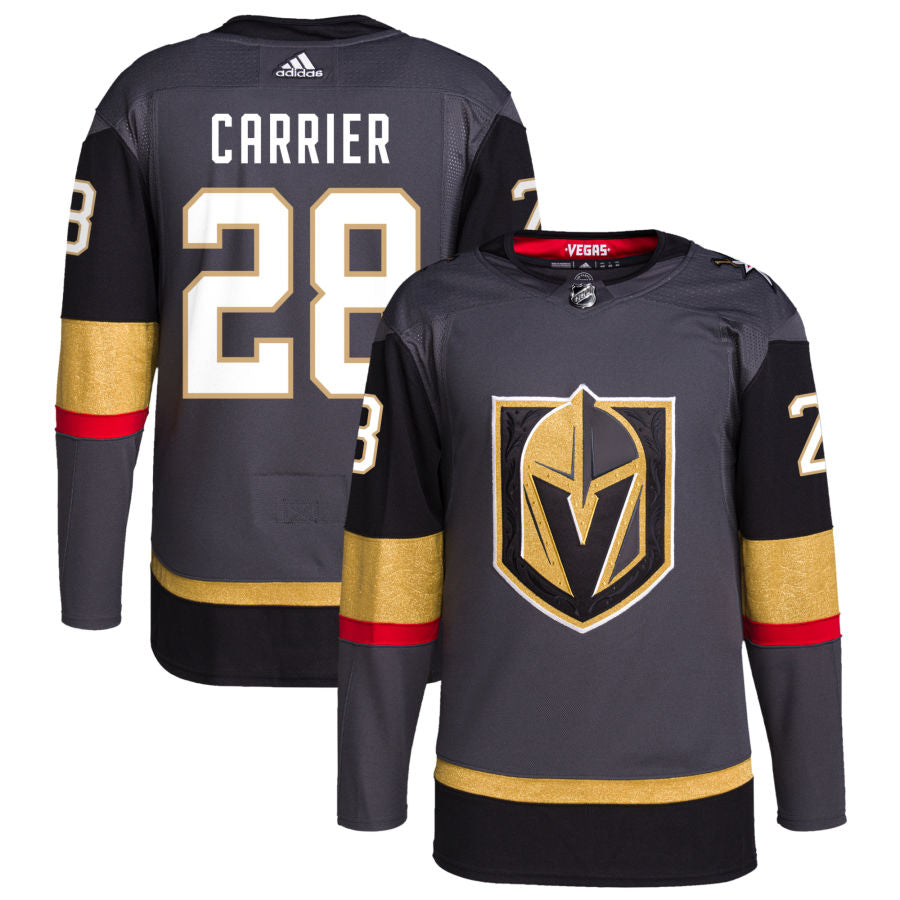 William Carrier Vegas Golden Knights adidas Alternate Authentic Pro Jersey - Gray