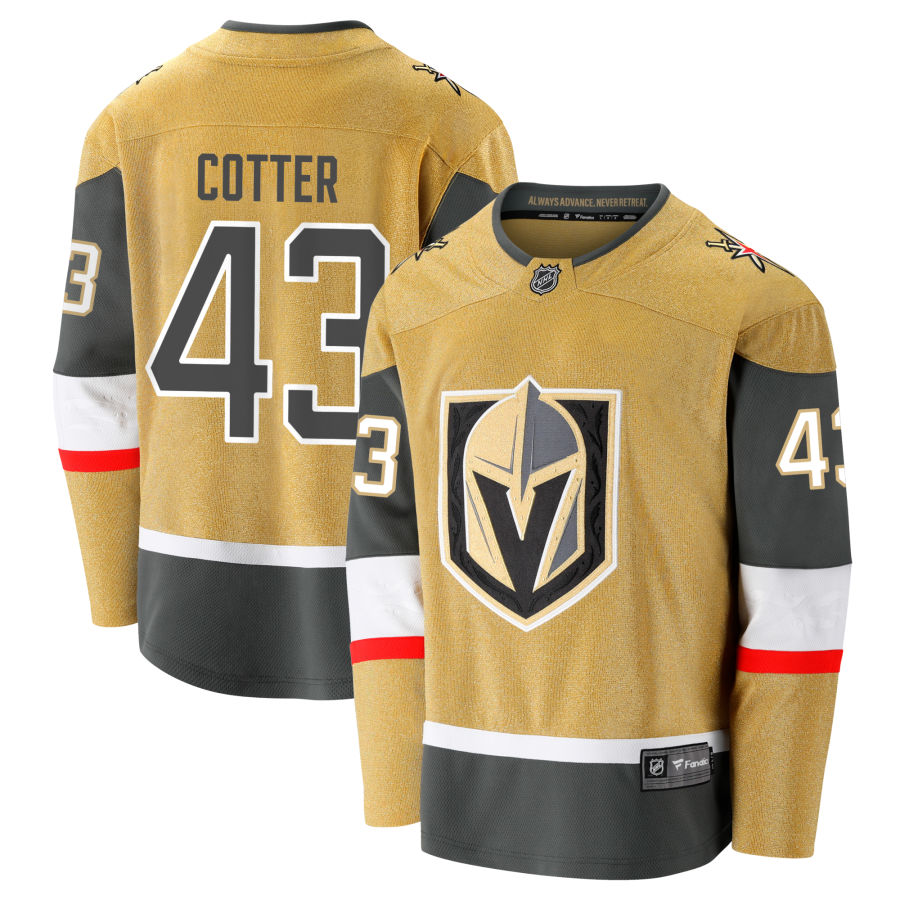 Paul Cotter  Vegas Golden Knights Fanatics Branded Home Breakaway Jersey -