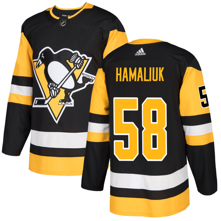 Dillon Hamaliuk Pittsburgh Penguins adidas Authentic Jersey - Black