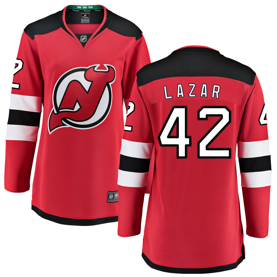 Curtis Lazar New Jersey Devils Fanatics Branded Women's Home Breakaway Jersey - Red