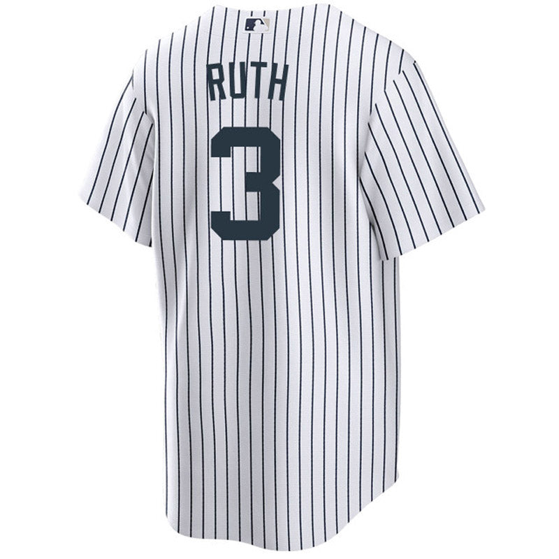 Youth New York Yankees Babe Ruth Replica Home Jersey - White