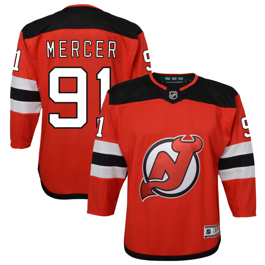 Dawson Mercer New Jersey Devils Youth Home Premier Jersey - Red