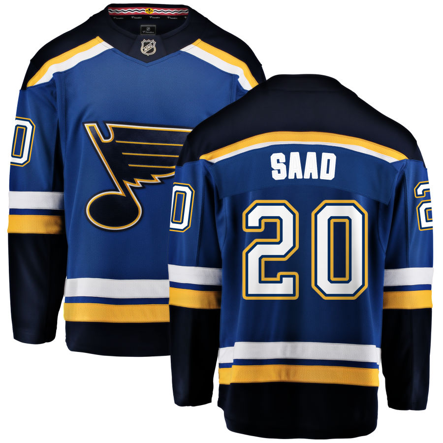 Brandon Saad St. Louis Blues Fanatics Branded Home Breakaway Jersey - Blue