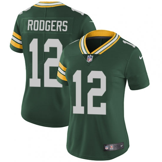 Women's Green Bay Packers Aaron Rodgers Green Limited Player Jersey Green