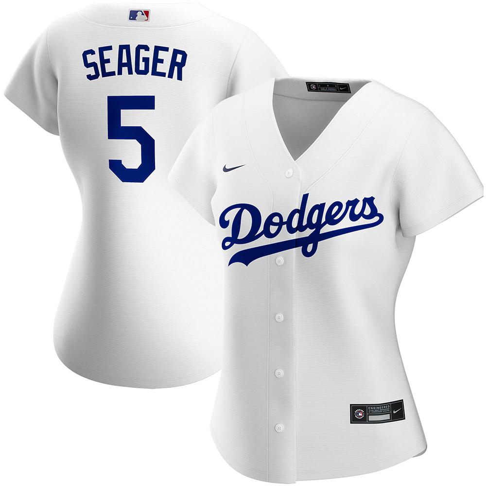 Womens Los Angeles Dodgers Corey Seager Cool Base Replica Jersey White