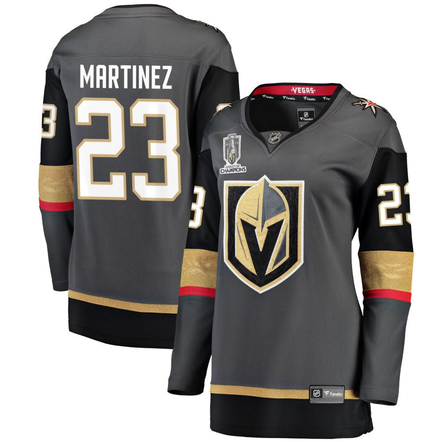 Alec Martinez  Vegas Golden Knights Fanatics Branded Women's 2023 Stanley Cup Champions Alternate Breakaway Jersey - Black
