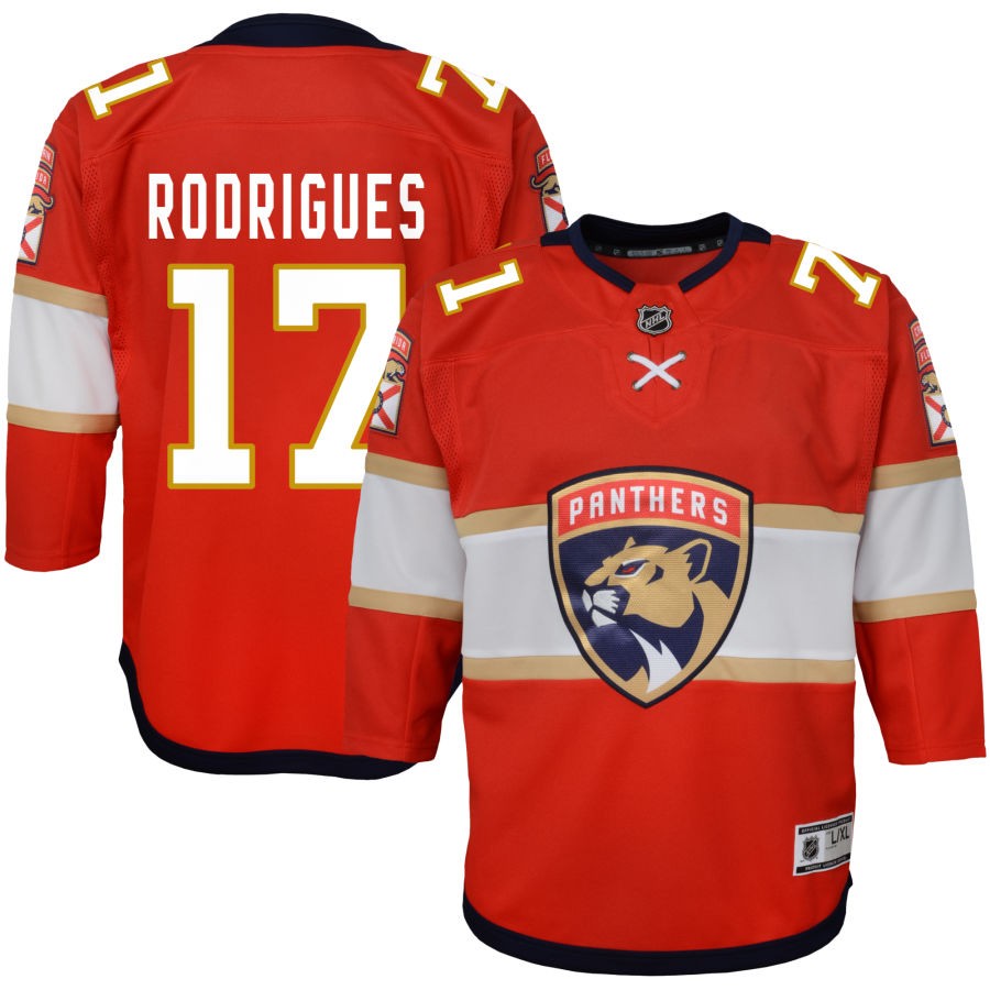 Evan Rodrigues Florida Panthers Youth Home Premier Jersey - Red