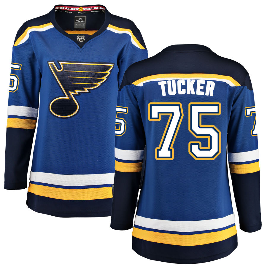 Tyler Tucker St. Louis Blues Fanatics Branded Women's Home Breakaway Jersey - Blue