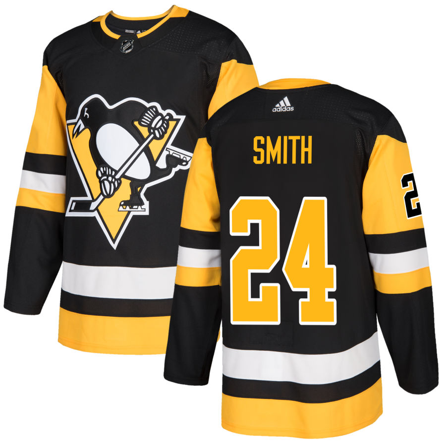 Ty Smith Pittsburgh Penguins adidas Authentic Jersey - Black