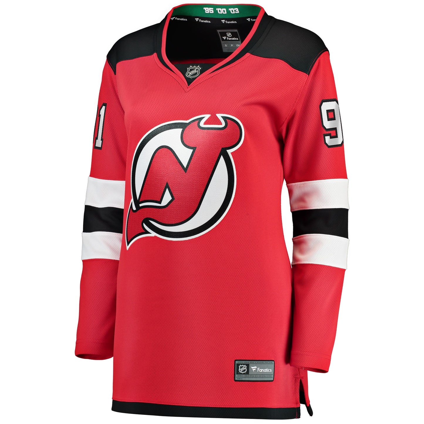 Dawson Mercer New Jersey Devils Fanatics Branded Women's Home Breakaway Jersey - Red