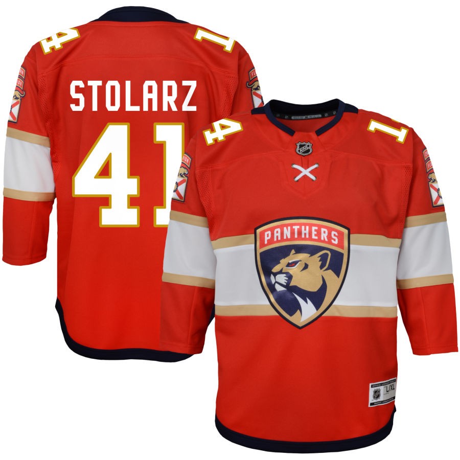 Anthony Stolarz Florida Panthers Youth Home Premier Jersey - Red