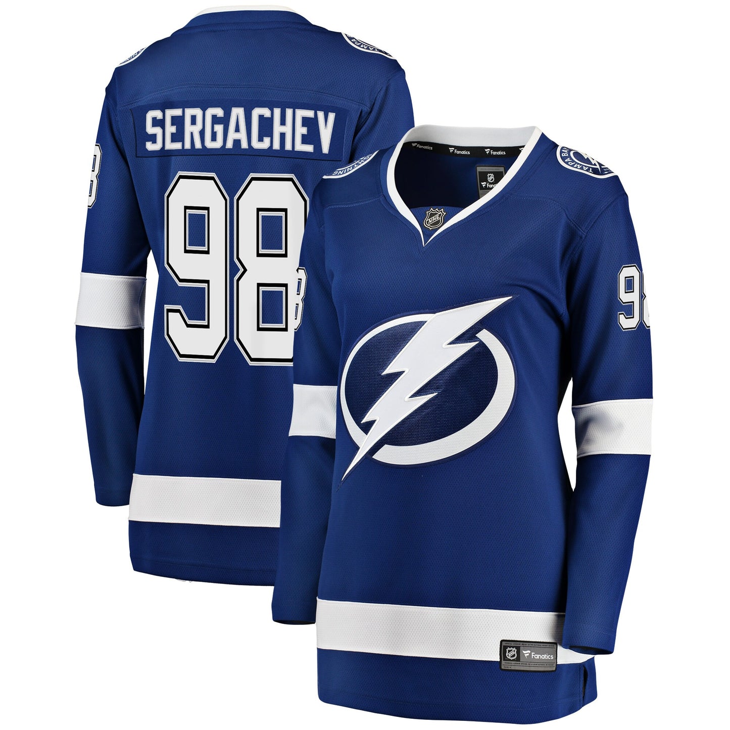 Mikhail Sergachev Tampa Bay Lightning Fanatics Branded Women's Breakaway Player Jersey - Blue