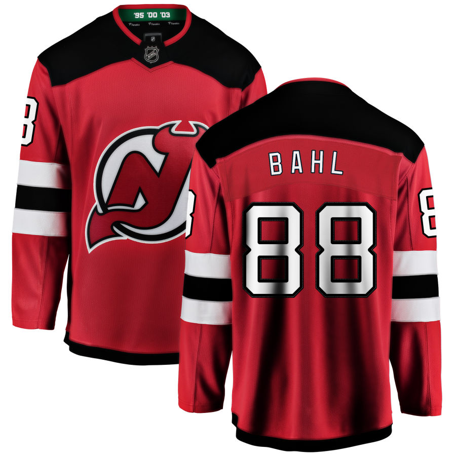 Kevin Bahl New Jersey Devils Fanatics Branded Home Breakaway Jersey - Red
