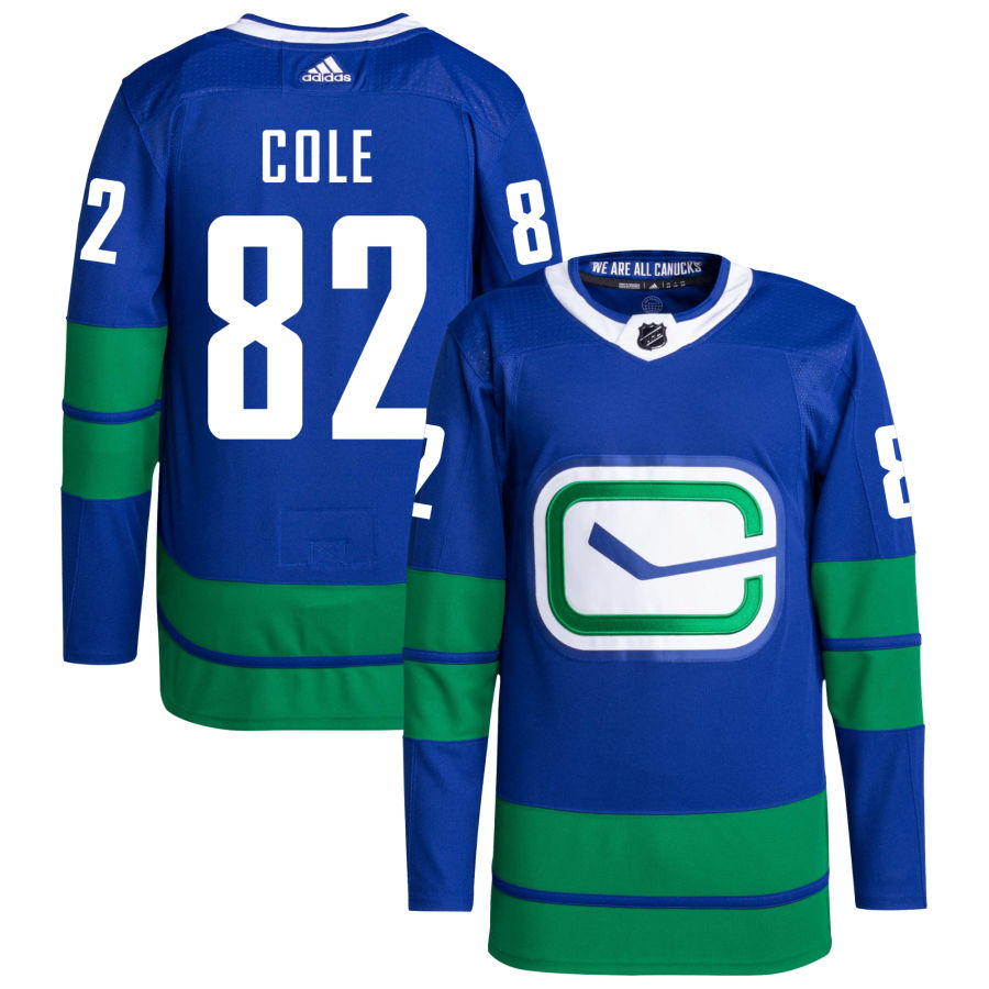 Ian Cole Vancouver Canucks adidas Primegreen Authentic Pro Jersey - Royal