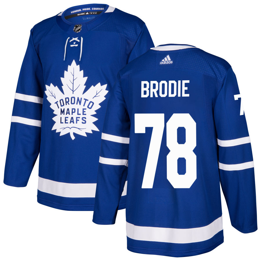 T.J. Brodie Toronto Maple Leafs adidas Authentic Jersey - Blue