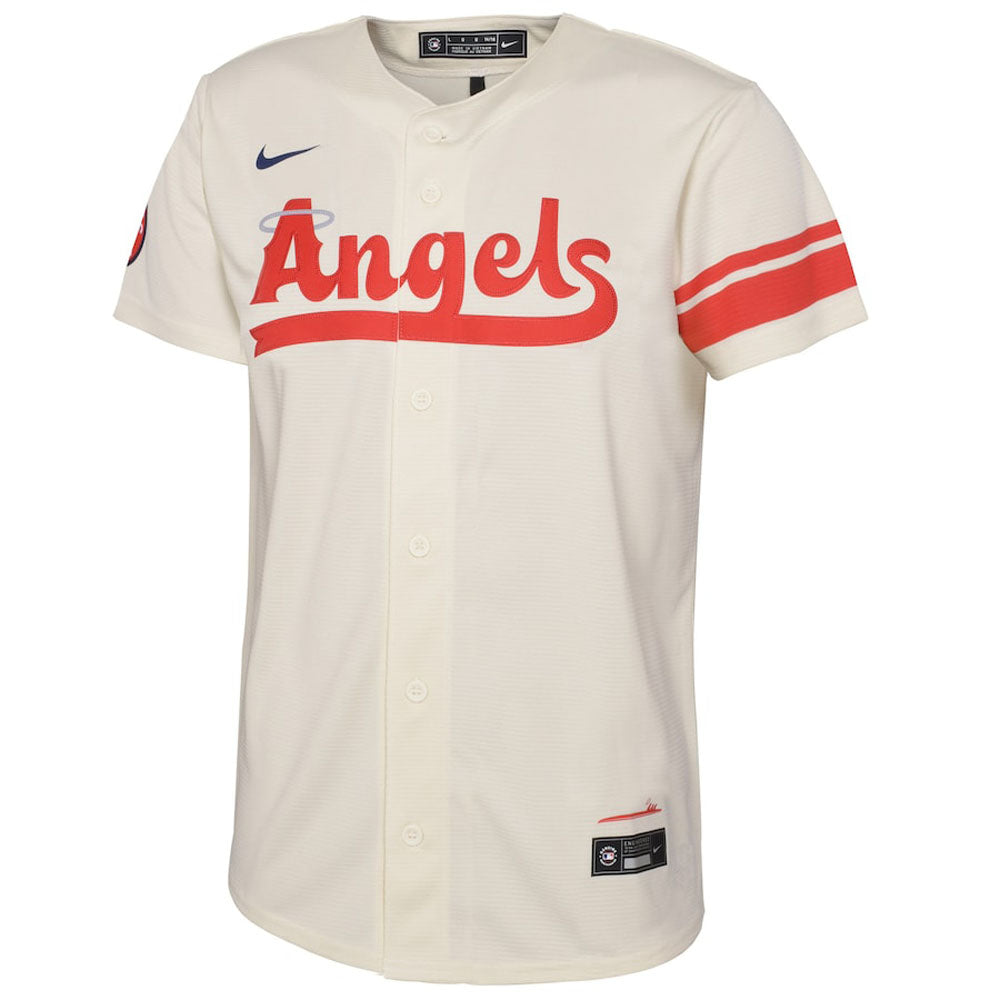 Youth Los Angeles Angels Shohei Ohtani City Connect Replica Jersey - Cream