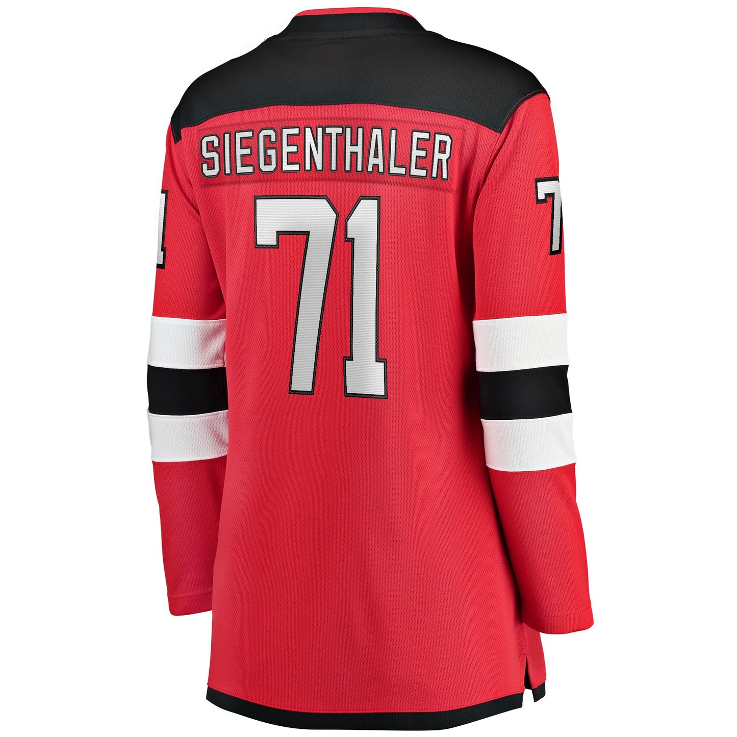 Jonas Siegenthaler New Jersey Devils Fanatics Branded Women's Home Breakaway Player Jersey - Red