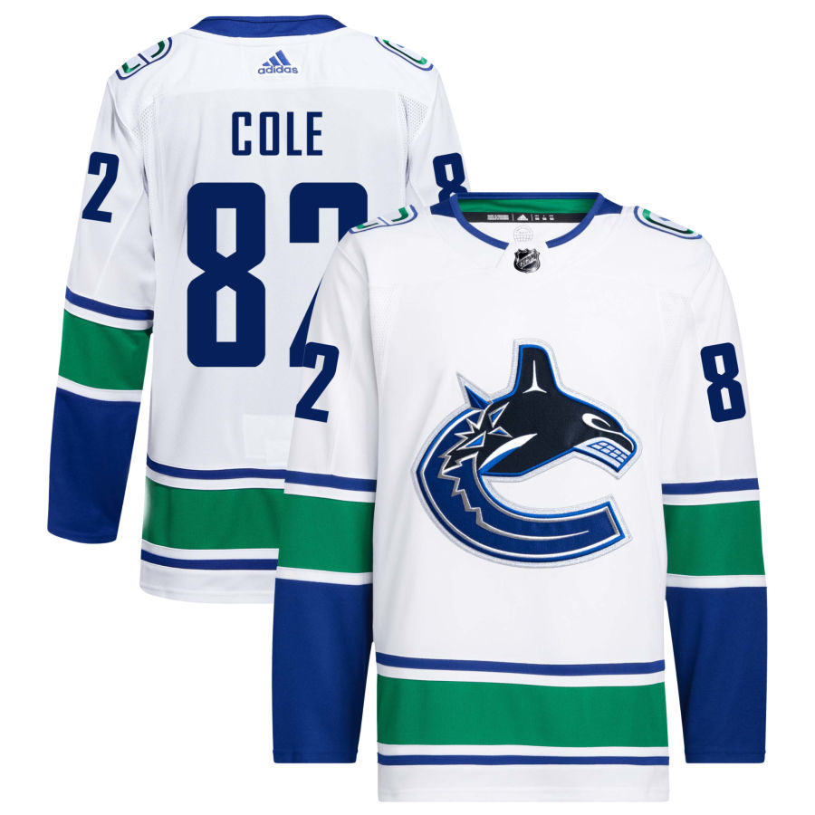 Ian Cole Vancouver Canucks adidas Away Primegreen Authentic Pro Jersey - White