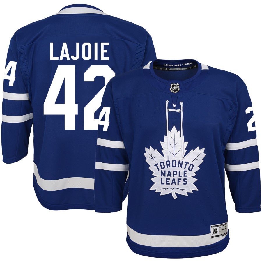 Maxime Lajoie Toronto Maple Leafs Youth Home Premier Jersey - Blue