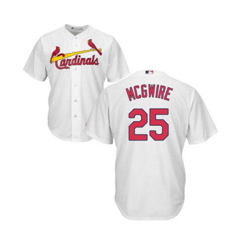 Men's St. Louis Cardinals Mark McGwire Replica Home Jersey - White