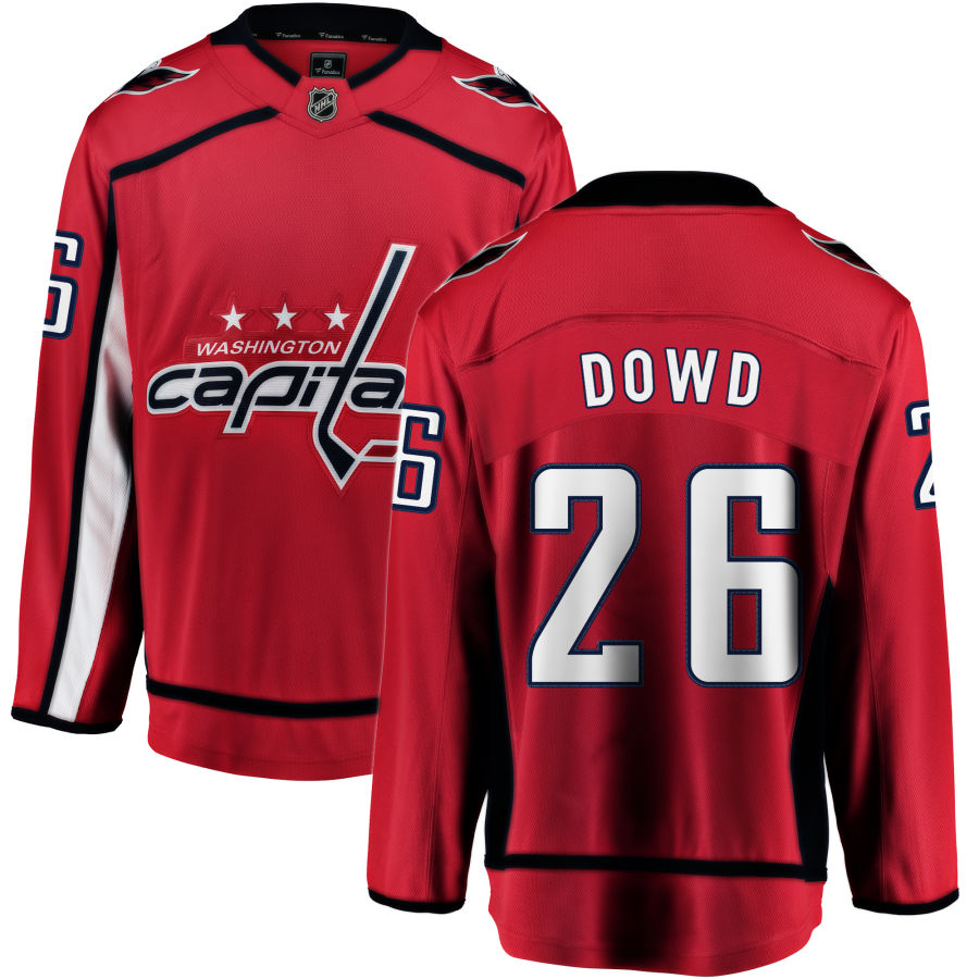 Nic Dowd Washington Capitals Fanatics Branded Home Breakaway Jersey - Red