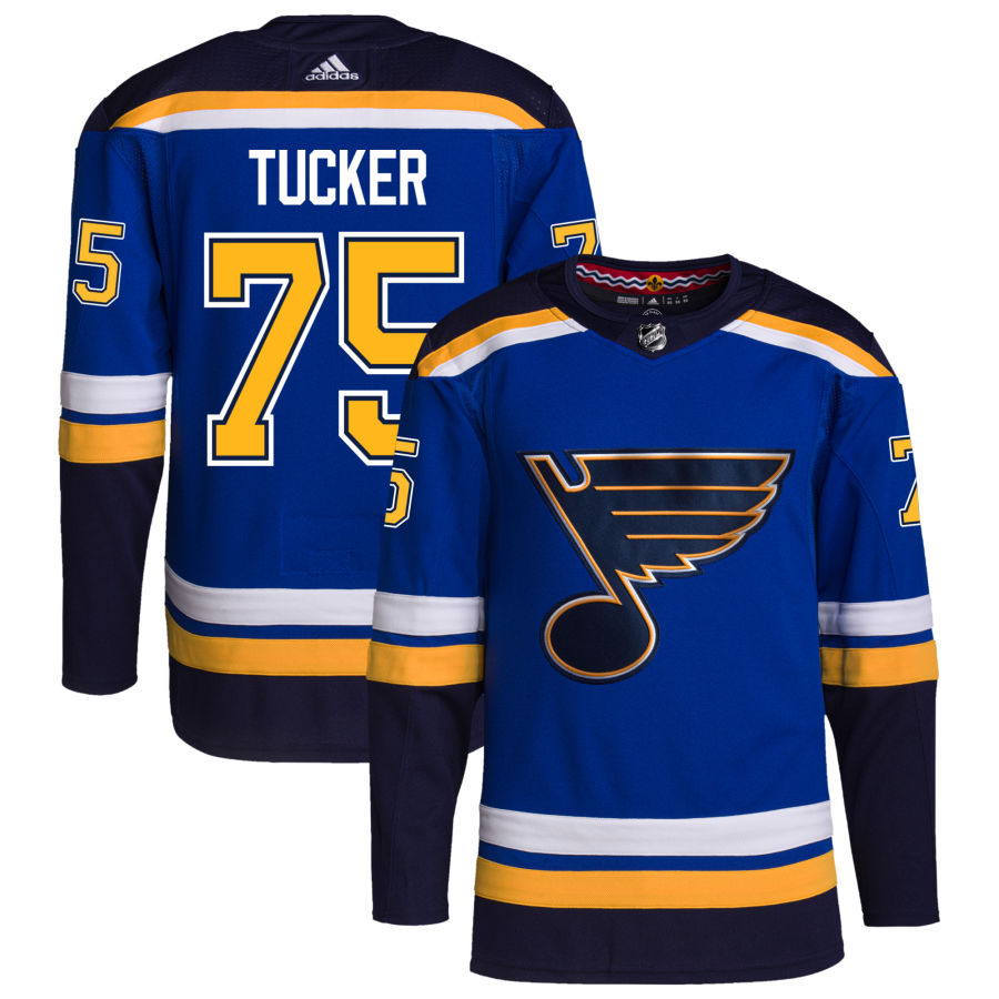 Tyler Tucker St. Louis Blues adidas Home Authentic Pro Jersey - Royal