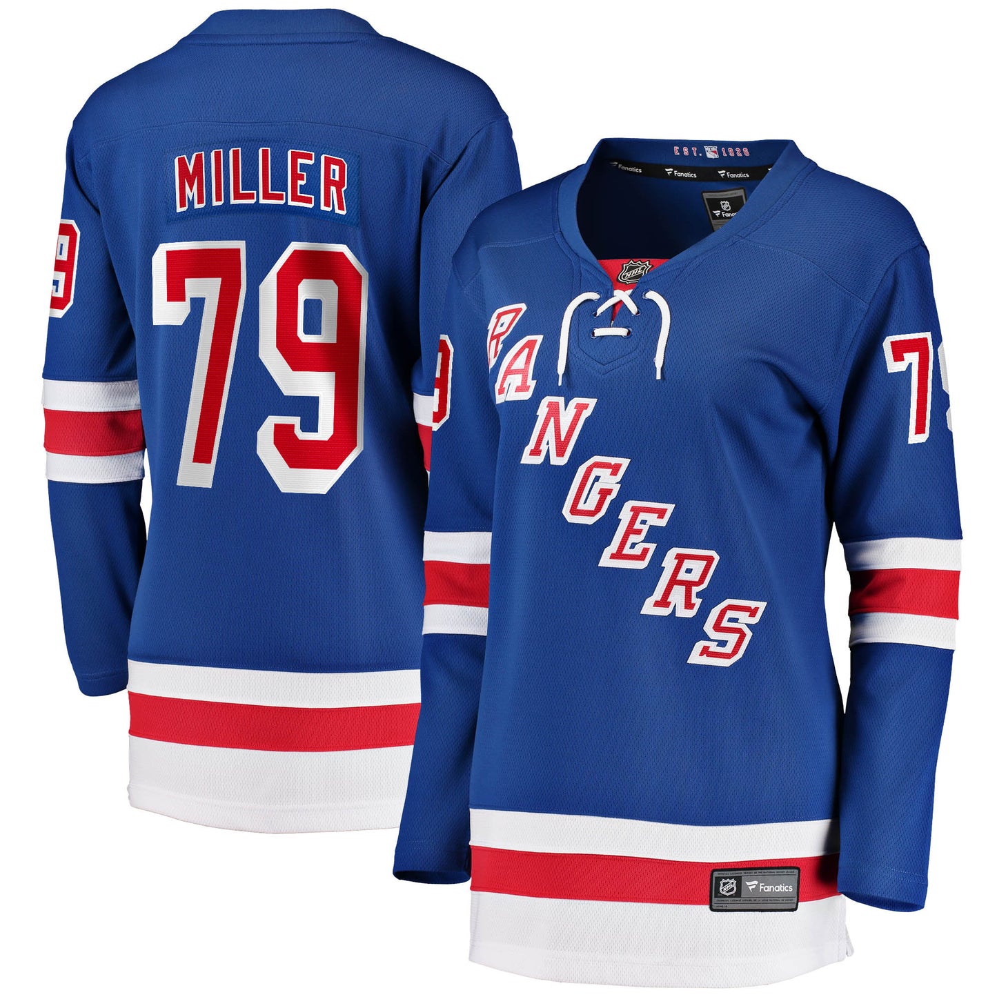 K'Andre Miller New York Rangers Fanatics Branded Women's 2017/18 Home Breakaway Jersey - Blue