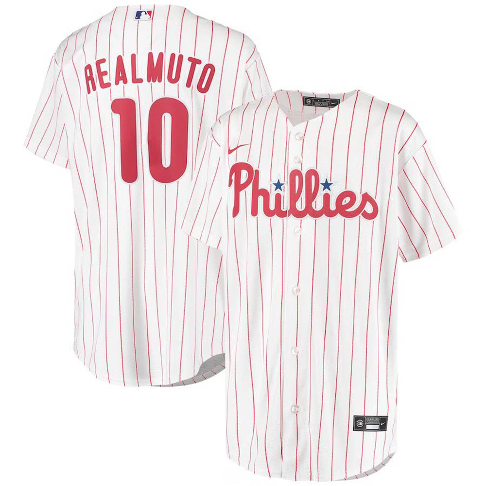 Youth Philadelphia Phillies JT Realmuto Home Player Jersey - White