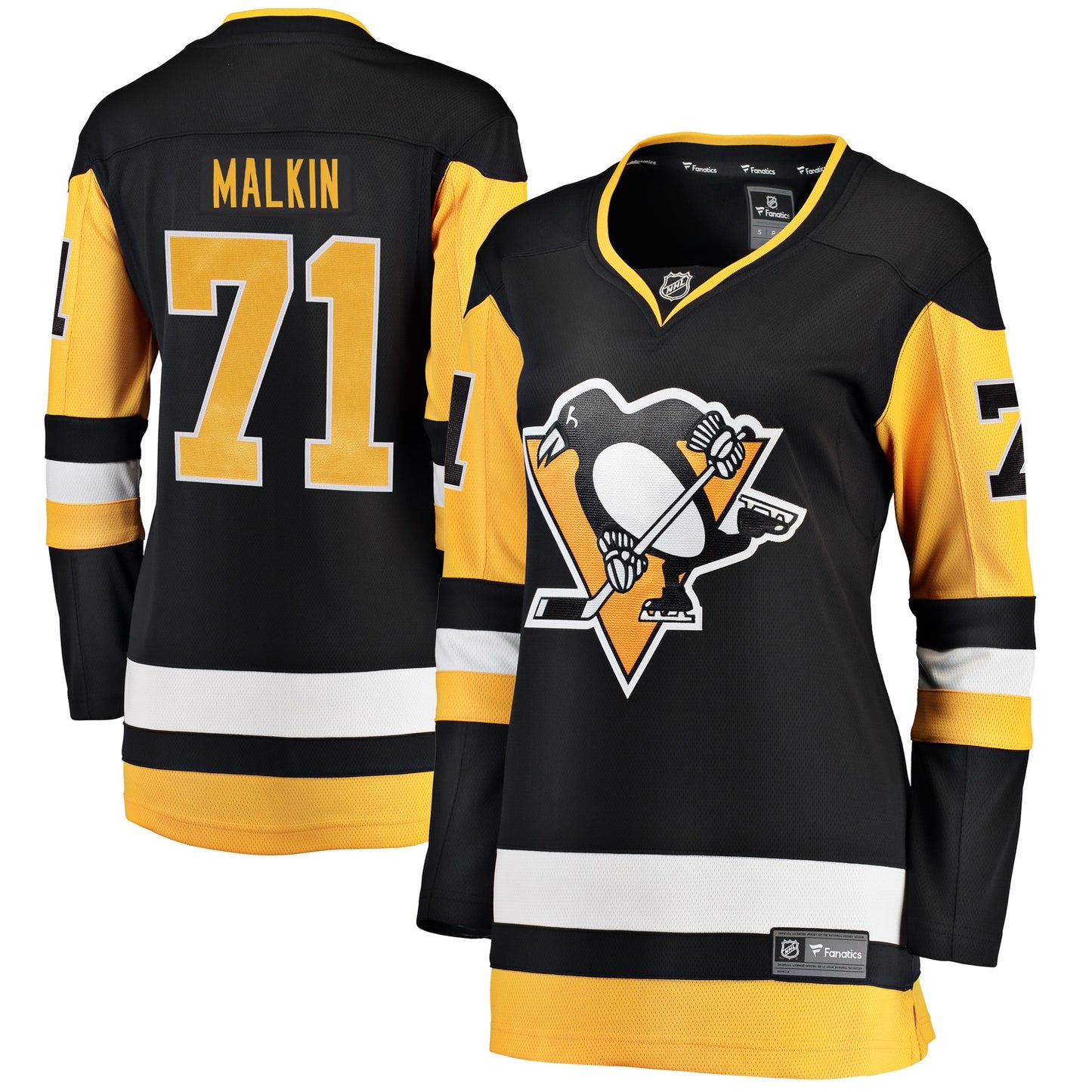 Evgeni Malkin Pittsburgh Penguins Fanatics Branded Women's Home Breakaway Player Jersey - Black