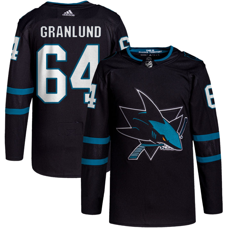 Mikael Granlund San Jose Sharks adidas Alternate Primegreen Authentic Pro Jersey - Black